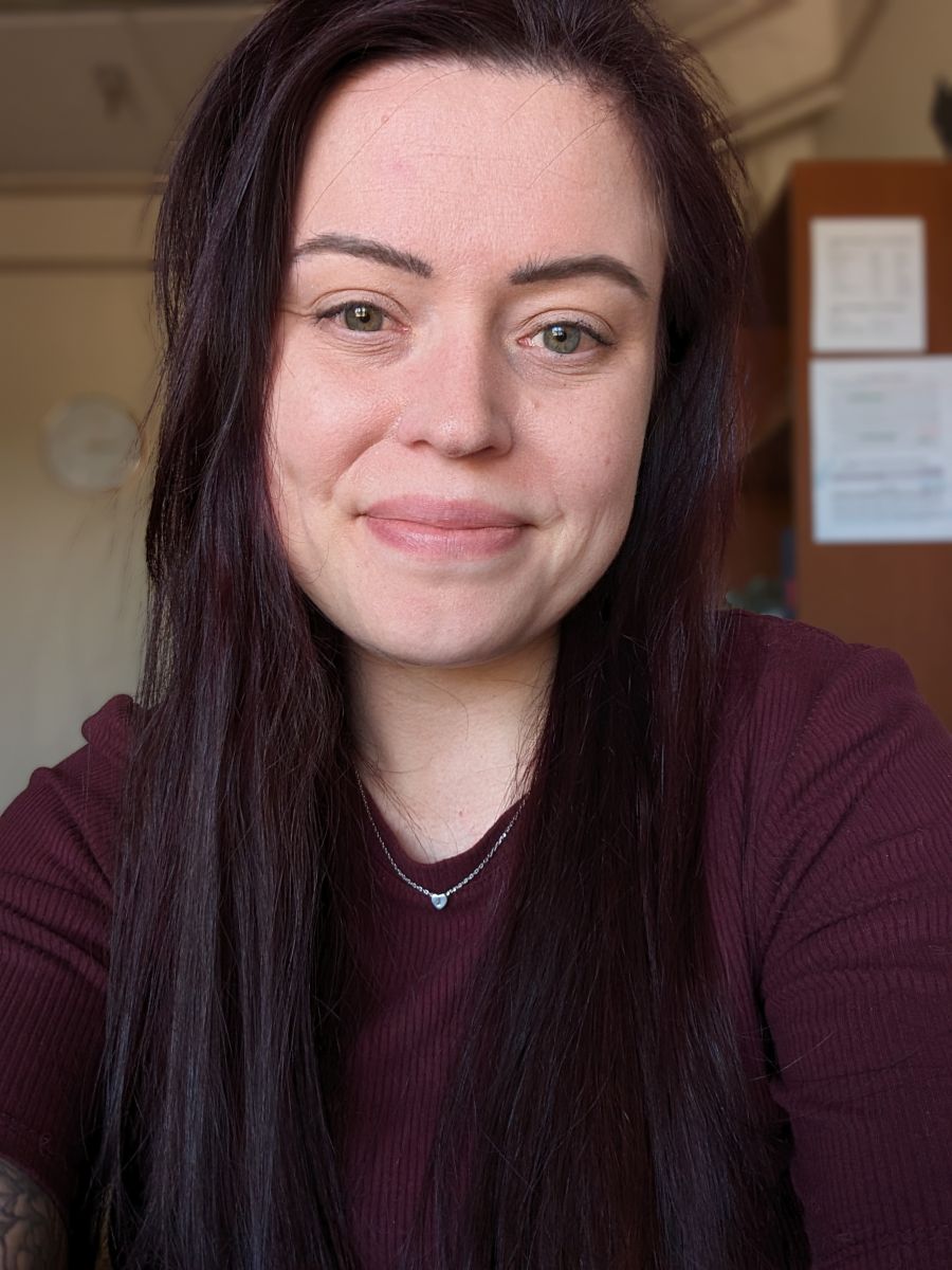 Caroline in informal portrait taken in office