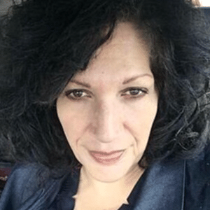 Selfie-style portrait of Carmen Pacheco-Jones